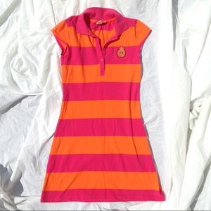 Isaac Mizrahi Dress Striped Dress Y2K Dress Preppy Dress Golf Dress Shirt Dress